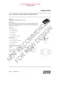 ZXM66P03N8TA Datenblatt Cover