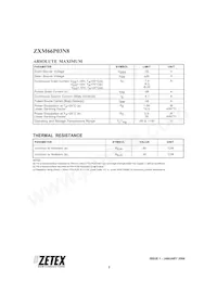 ZXM66P03N8TA Datasheet Pagina 2