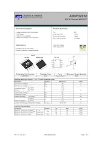 AOSP32314 Datasheet Copertura