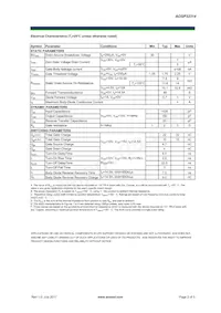 AOSP32314 Datasheet Pagina 2