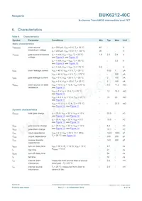 BUK6212-40C Datasheet Page 6
