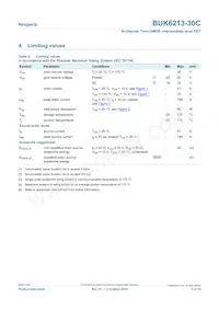 BUK6213-30C Datasheet Page 3