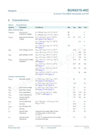 BUK6218-40C Datasheet Page 6