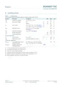 BUK6607-75C Datasheet Pagina 3
