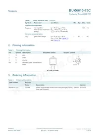 BUK6610-75C Datasheet Page 2