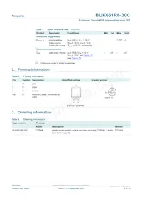 BUK661R6-30C Datasheet Page 2
