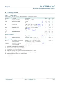 BUK661R6-30C Datasheet Page 3