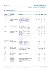 BUK661R6-30C Datasheet Page 6