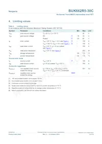 BUK662R5-30C數據表 頁面 3