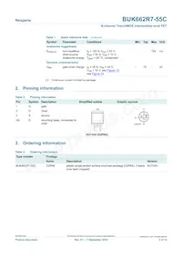 BUK662R7-55C Datasheet Page 2