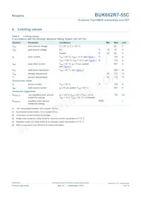 BUK662R7-55C Datasheet Pagina 3