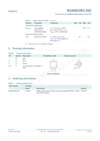 BUK663R5-30C Datasheet Page 2