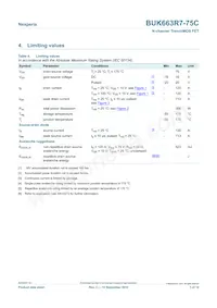 BUK663R7-75C Datasheet Page 3