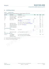 BUK7208-40B Datasheet Page 3