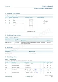 BUK753R1-40E Datasheet Page 2