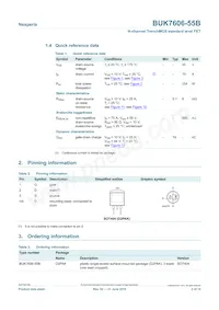 BUK7606-55B Datasheet Page 2