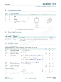 BUK7608-40B Datasheet Page 2