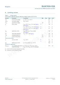 BUK7608-55A Datasheet Page 3