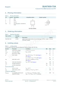 BUK7609-75A Datasheet Page 2