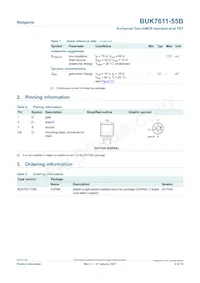 BUK7611-55B Datasheet Page 2
