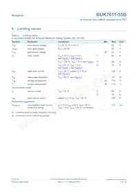 BUK7611-55B Datasheet Page 3
