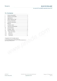 BUK761R6-40E Datasheet Pagina 13