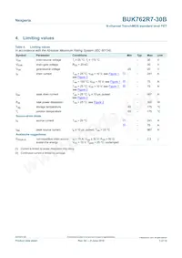 BUK762R7-30B Datasheet Page 3