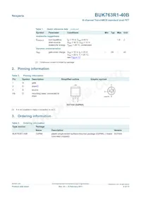 BUK763R1-40B Datasheet Page 2