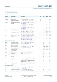 BUK763R1-40B Datasheet Page 5