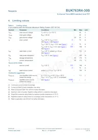BUK763R4-30B Datasheet Page 3