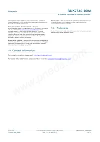 BUK7640-100A Datasheet Page 11