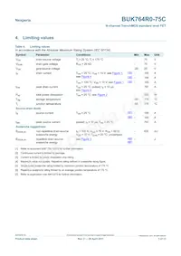 BUK764R0-75C Datasheet Pagina 3