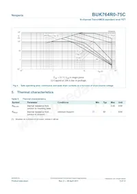 BUK764R0-75C Datasheet Page 5