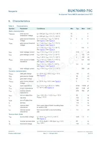 BUK764R0-75C Datasheet Page 6