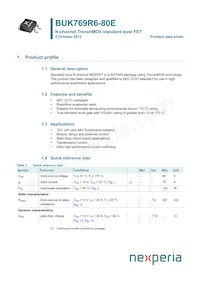 BUK769R6-80E Datasheet Copertura