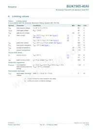 BUK7905-40AI Datasheet Page 3