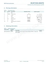 BUK7C06-40AITE Datasheet Page 3