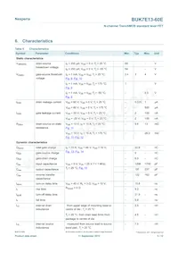 BUK7E13-60E Datasheet Page 5