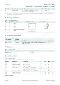 BUK7M11-40HX Datasheet Page 2