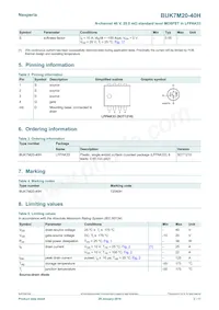 BUK7M20-40HX Datasheet Page 2