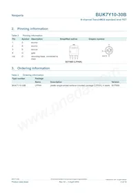 BUK7Y10-30B Datasheet Page 2