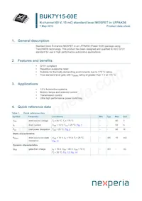 BUK7Y15-60EX Datasheet Copertura