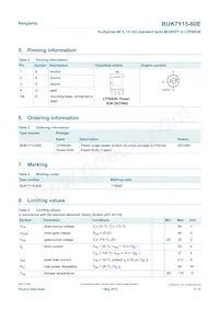 BUK7Y15-60EX Datasheet Pagina 2