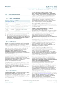 BUK7Y15-60EX Datasheet Pagina 11