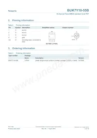 BUK7Y18-55B Datasheet Page 2