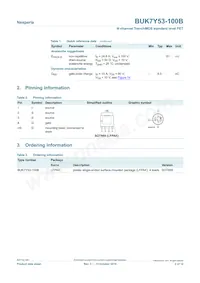 BUK7Y53-100B Datasheet Page 2