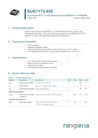 BUK7Y72-80EX Datasheet Copertura