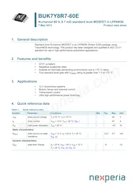 BUK7Y8R7-60EX Datasheet Cover