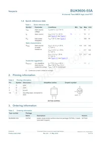BUK9606-55A Datasheet Page 2