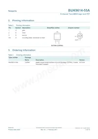 BUK9614-55A Datasheet Page 2